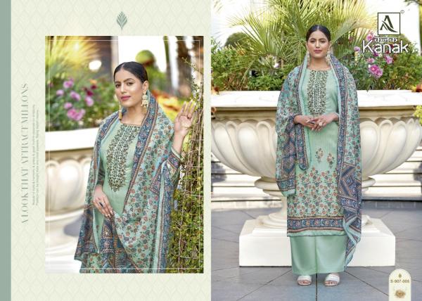 Alok Kanak Fancy Cotton Digital Printed Dress Materials